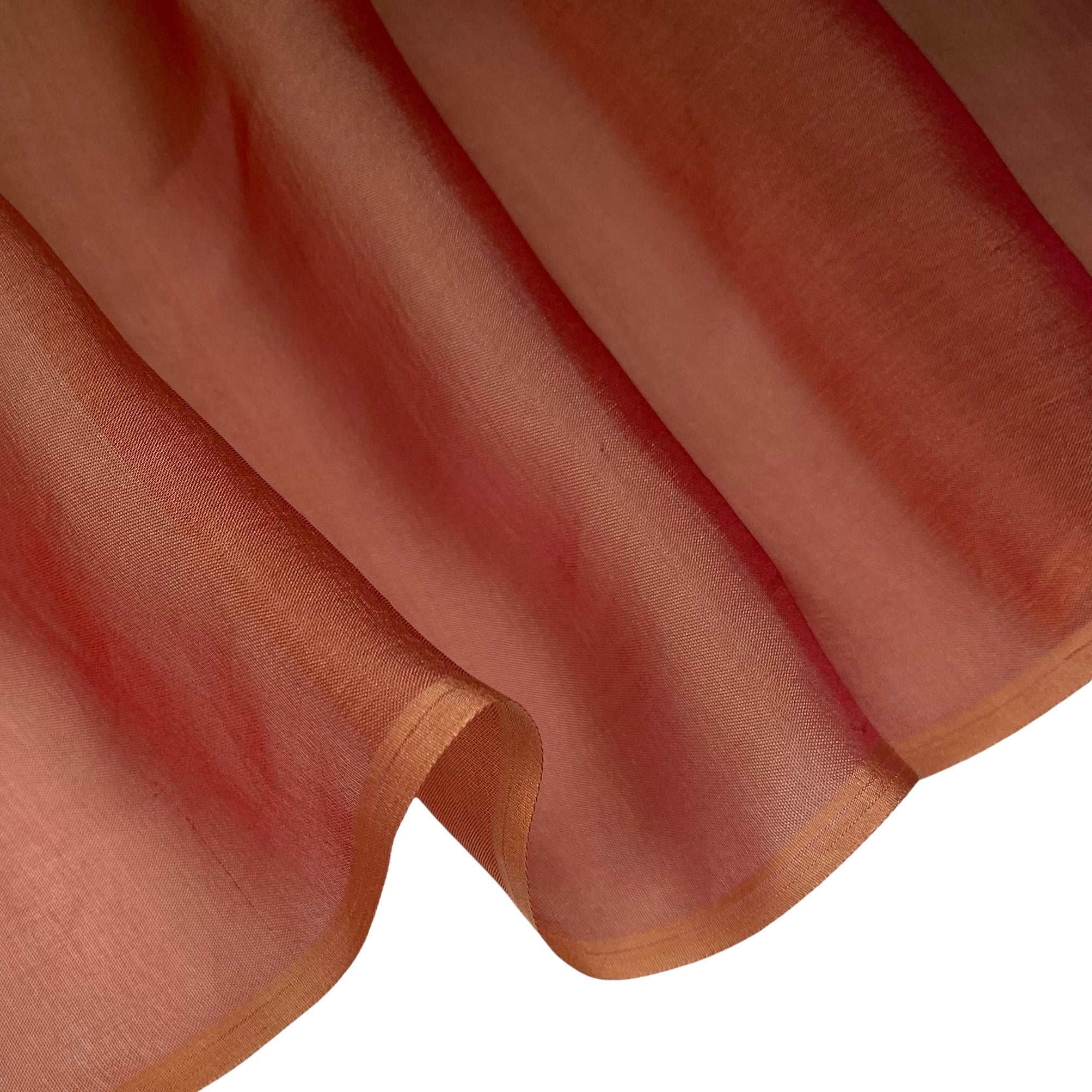 Shot Silk Chiffon - Peach/Magenta