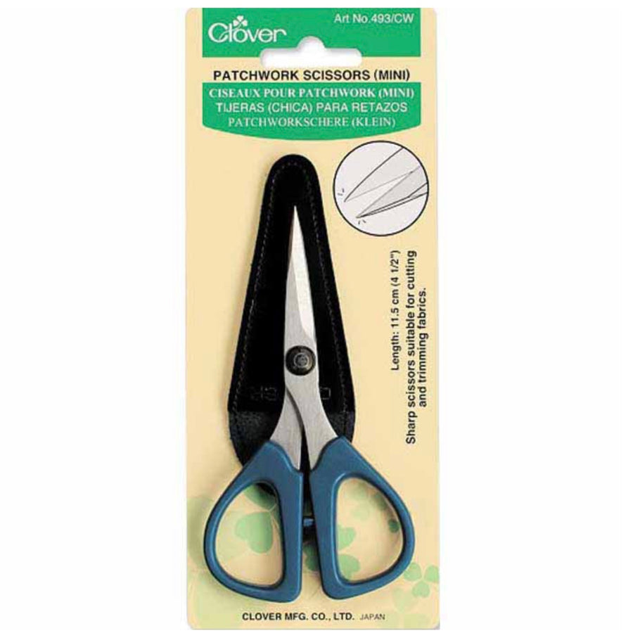 Patchwork Mini Scissors - Clover - 4 1/2”