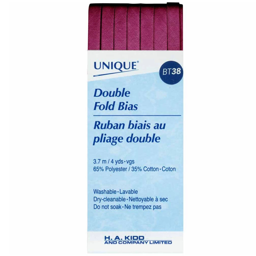 Double Fold Bias Tape - 6mm x 3.7m - Gold