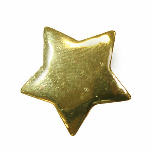 Novelty Shank Button - Gold Star - 18mm - 3pcs