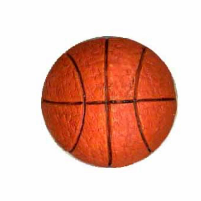 Novelty Shank Button - Basketball - 18mm - 3pcs