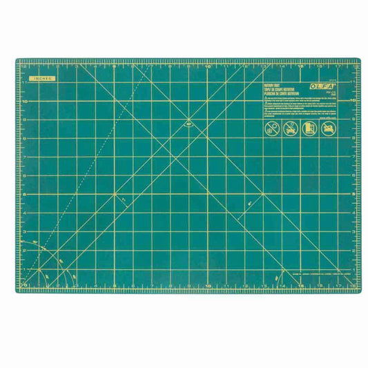 Double Sided Rotary Mat - 12” x 18” - Aqua