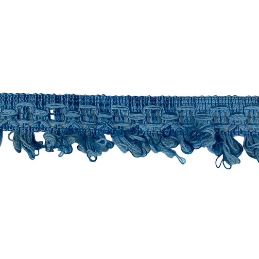 Chintz Decorative Trim - 45mm - Blue/Light Blue