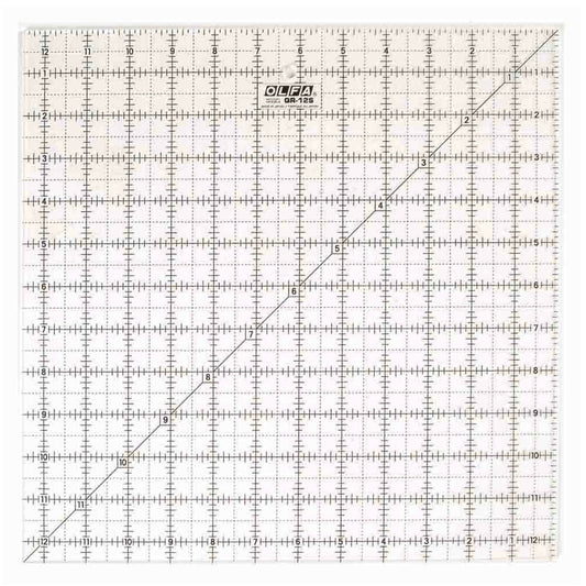 Square Frosted Acrylic Ruler - 9 1/2” x 9 1/2”