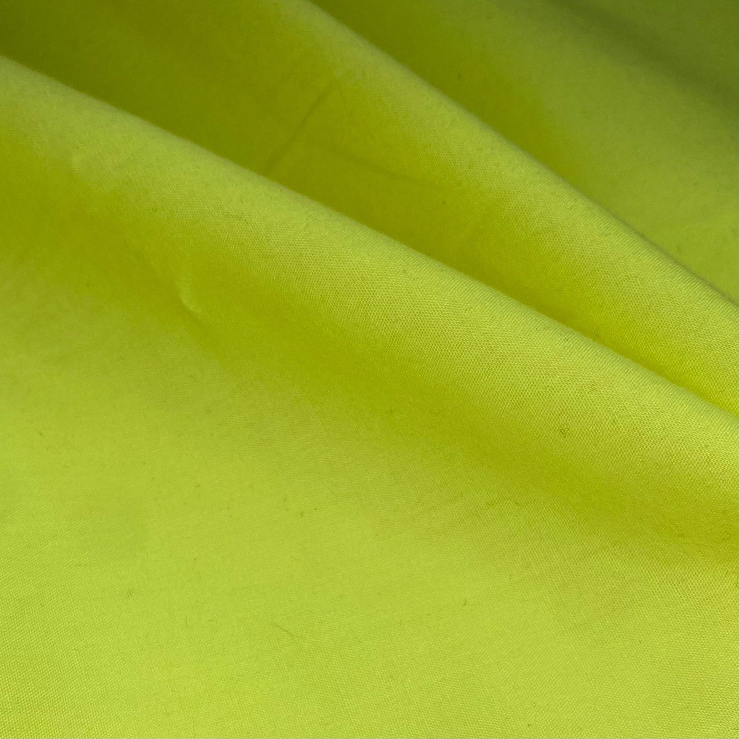 Poly/Cotton Broadcloth 44” - Neon Yellow