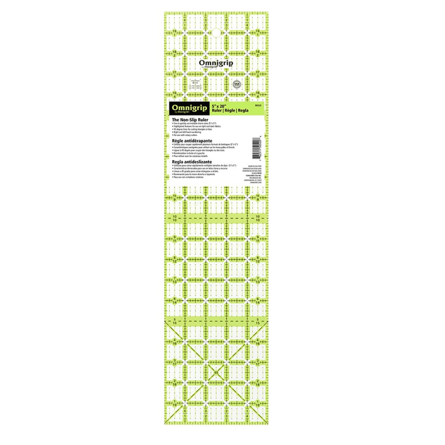 Non-Slip Ruler - 5” x 20”