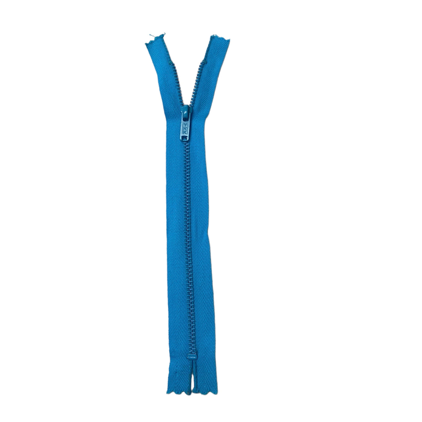 Closed-End YKK Metal Zipper 7” - Aqua