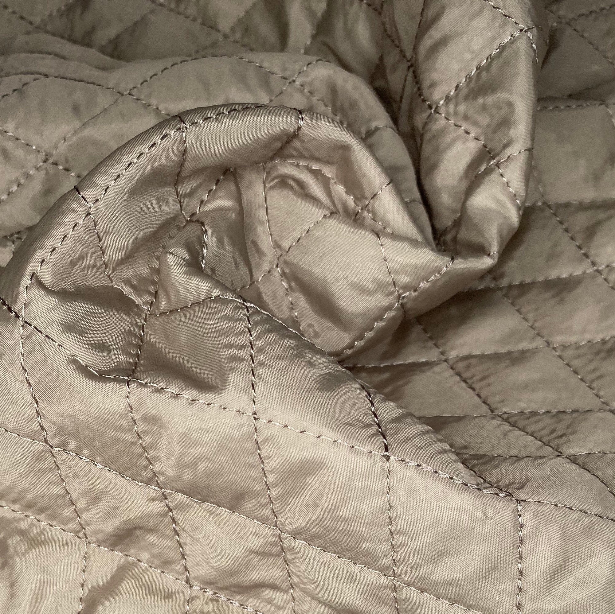 Quilted Nylon - Diamonds - Beige