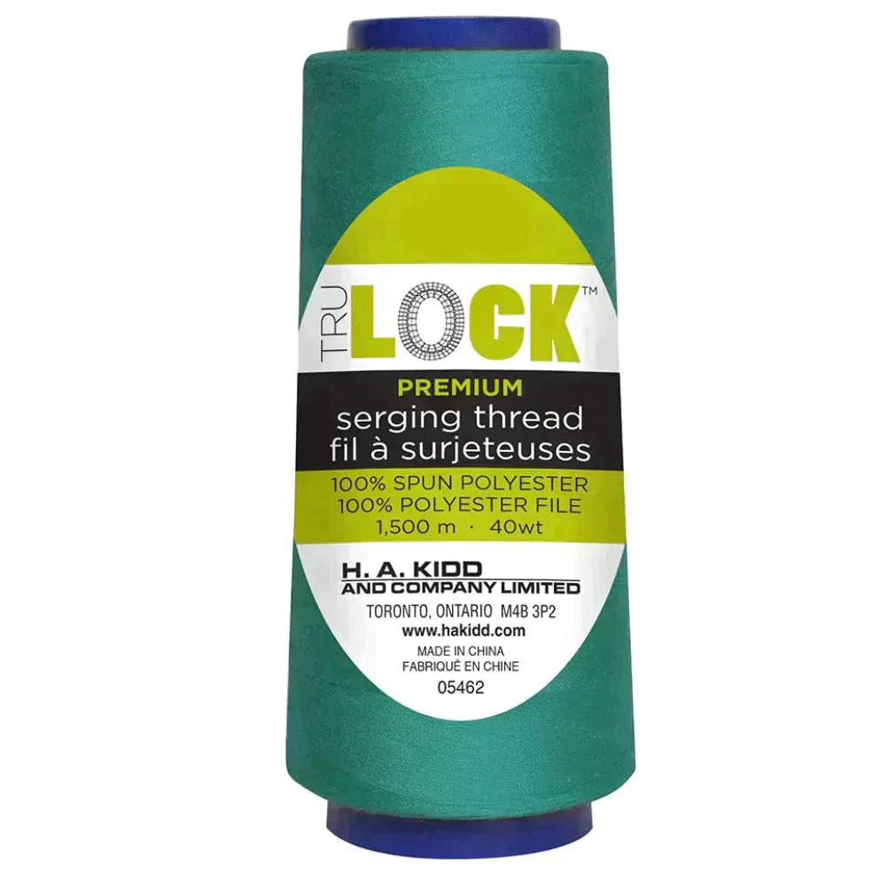 TRULOCK Serging Thread Aqua 1500 m spool close up