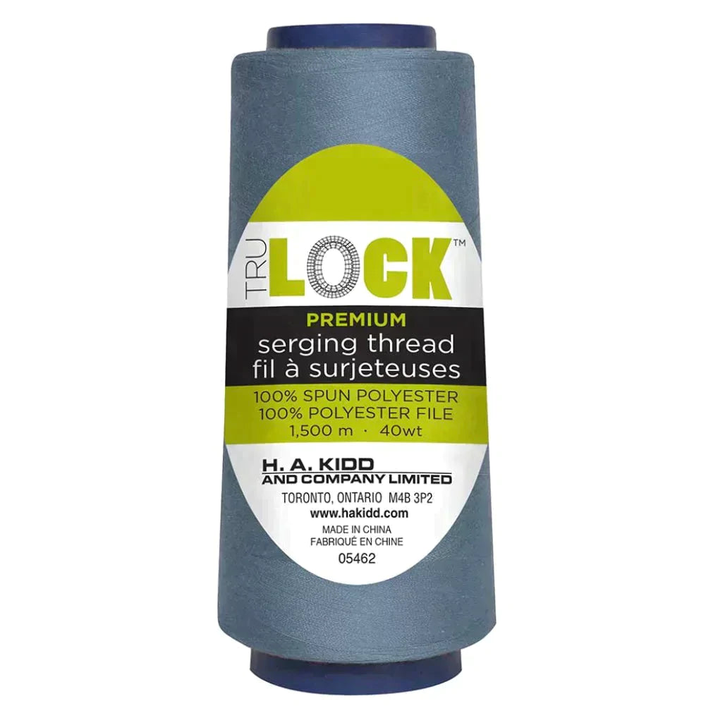 TRULOCK Serging Thread Captains Blue 1500 m spool close up