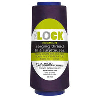 TRULOCK Serging Thread Dark Purple 1500 m spool close up