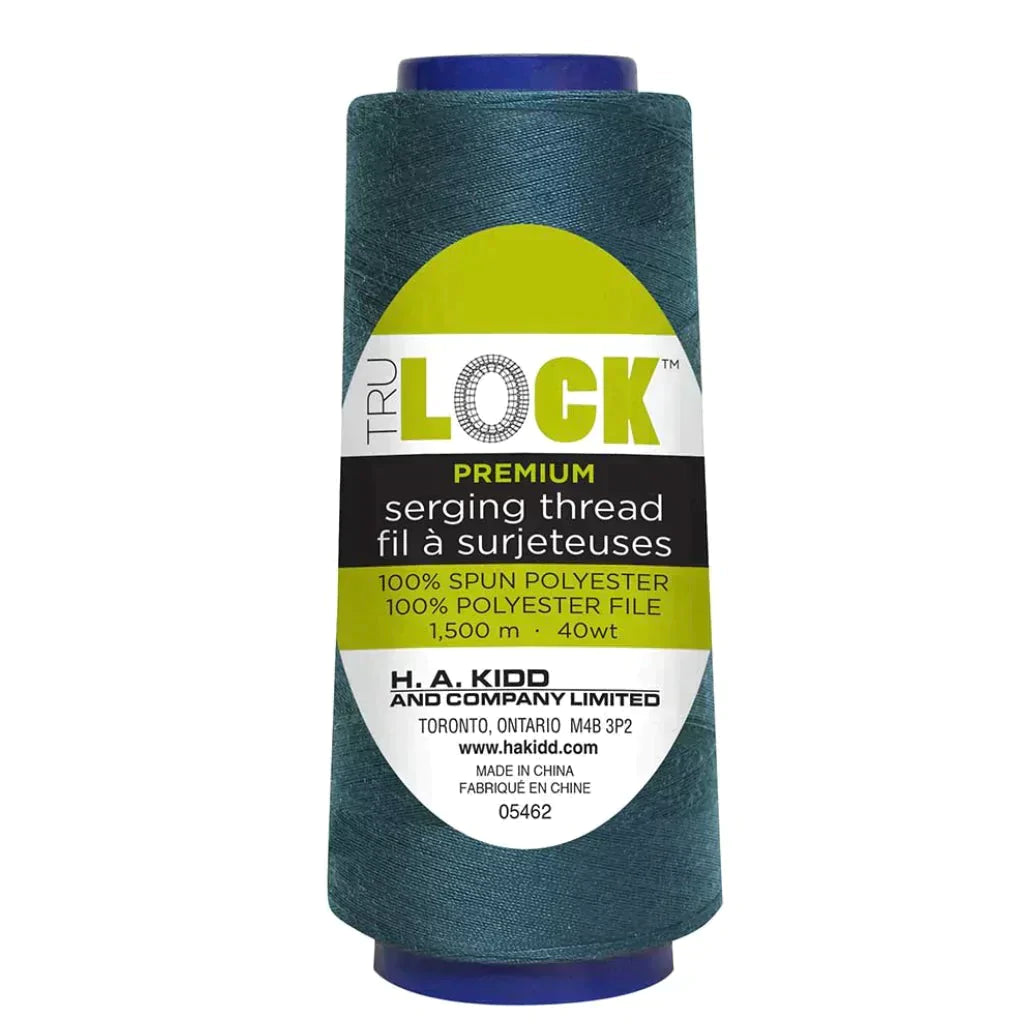 TRULOCK Serging Thread Deep Teal 1500 m spool close up