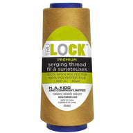 TRULOCK Serging Thread Golden Brown 1500 m spool close up