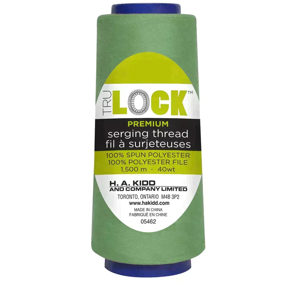 TRULOCK Serging Thread Jade 1500 m spool close up