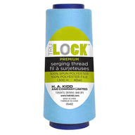 TRULOCK Serging Thread Light Blue 1500 m spool close up