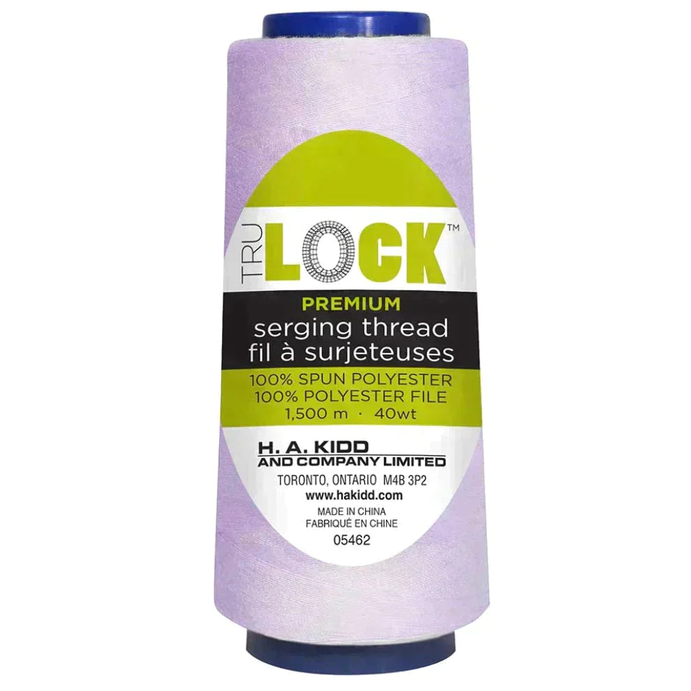 TRULOCK Serging Thread Lilac 1500 m spool close up