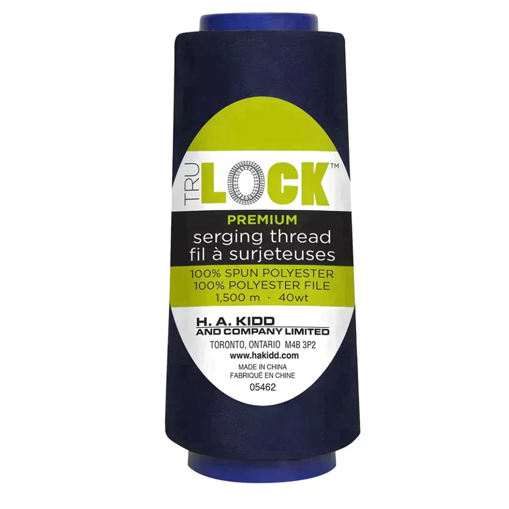 TRULOCK Serging Thread Navy 1500 m spool close up