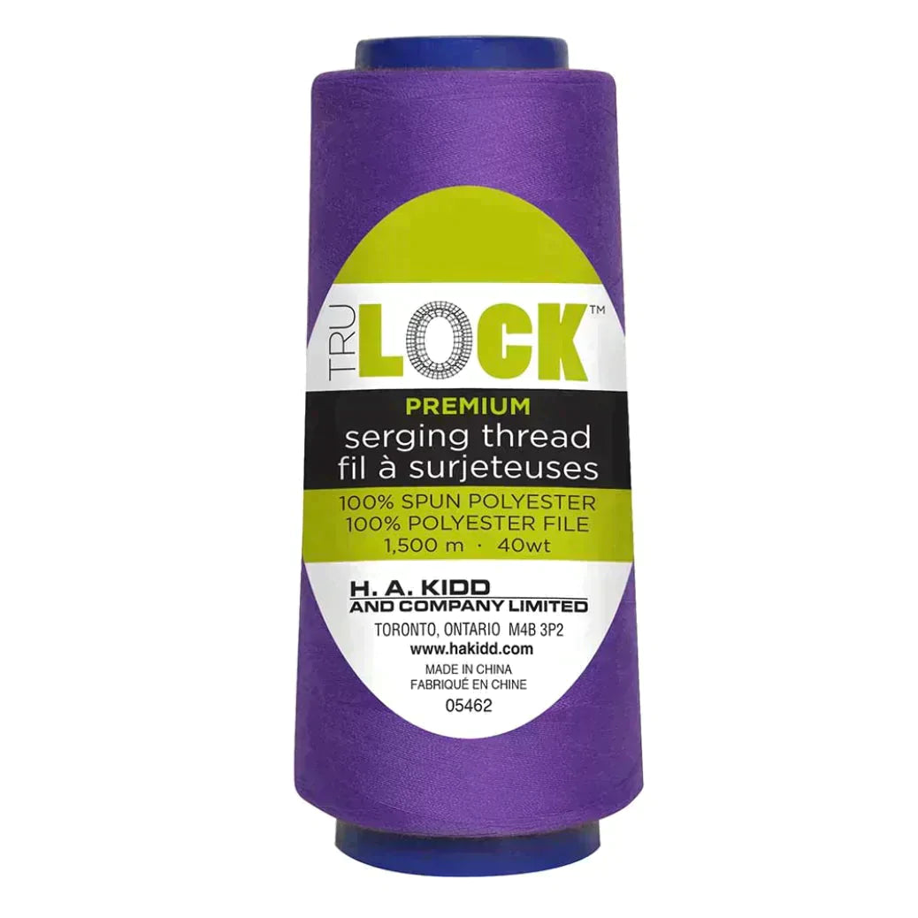 TRULOCK Serging Thread Purple 1500 m spool close up