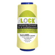 TRULOCK Serging Thread Yellow 1500 m spool close up