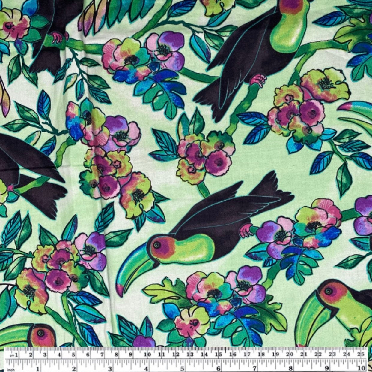 Quilting Cotton - Tropical Bird Printed Cotton