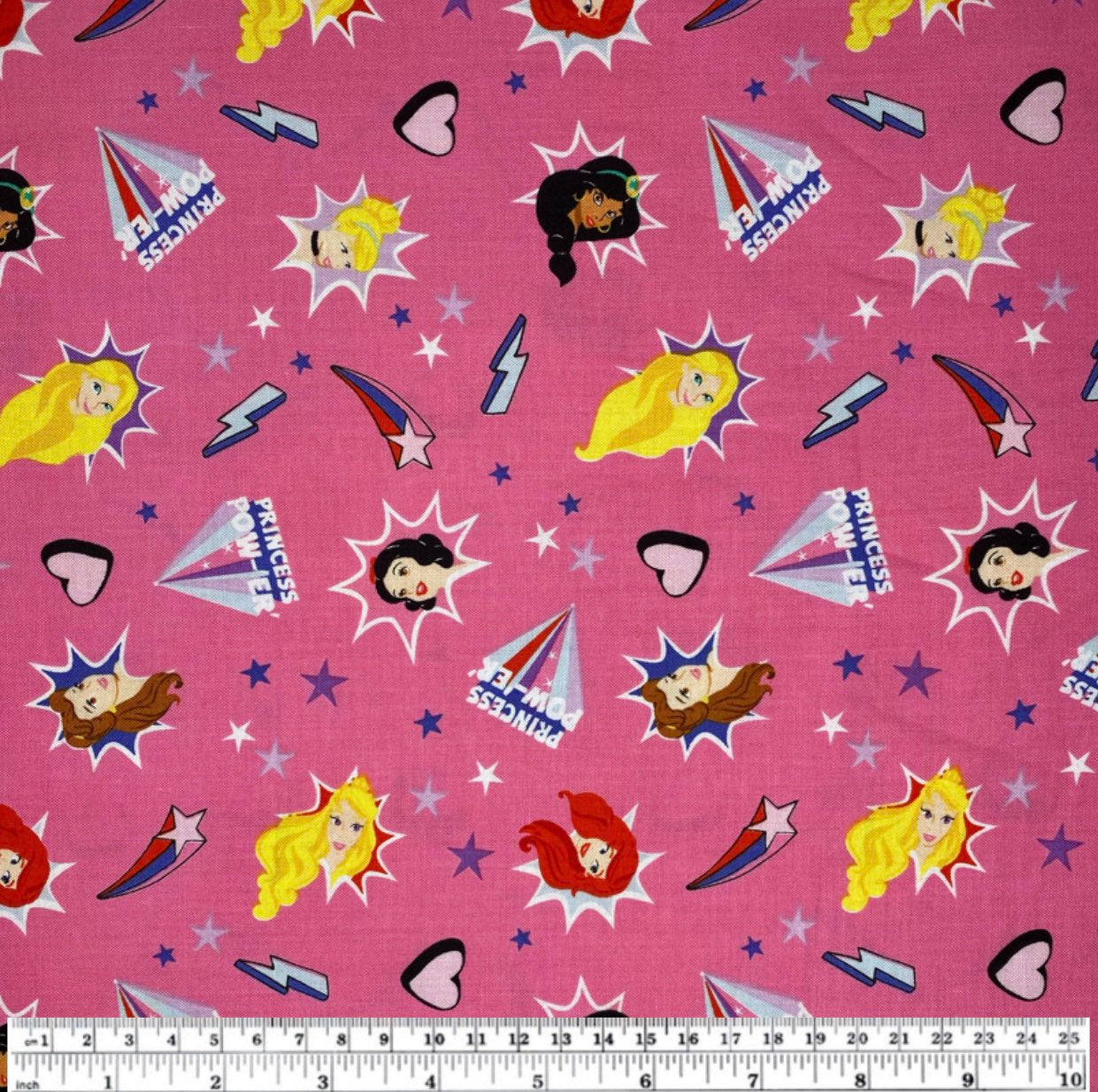 Quilting Cotton - Princess - Remnant 1 3/4 Yards