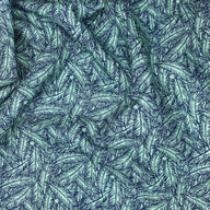 Printed Quilting Cotton Remnant - Feathers