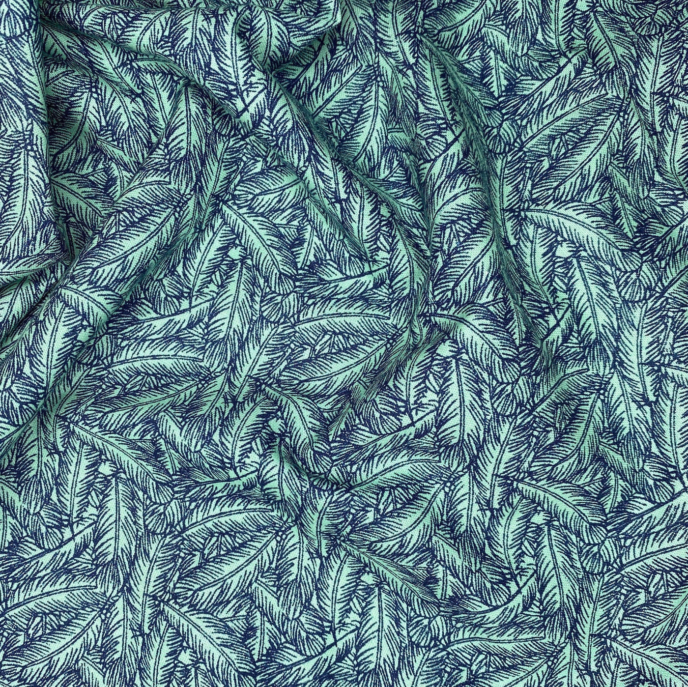 Printed Quilting Cotton Remnant - Feathers
