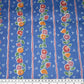 Vintage Floral Printed Cotton - 36” - Blue