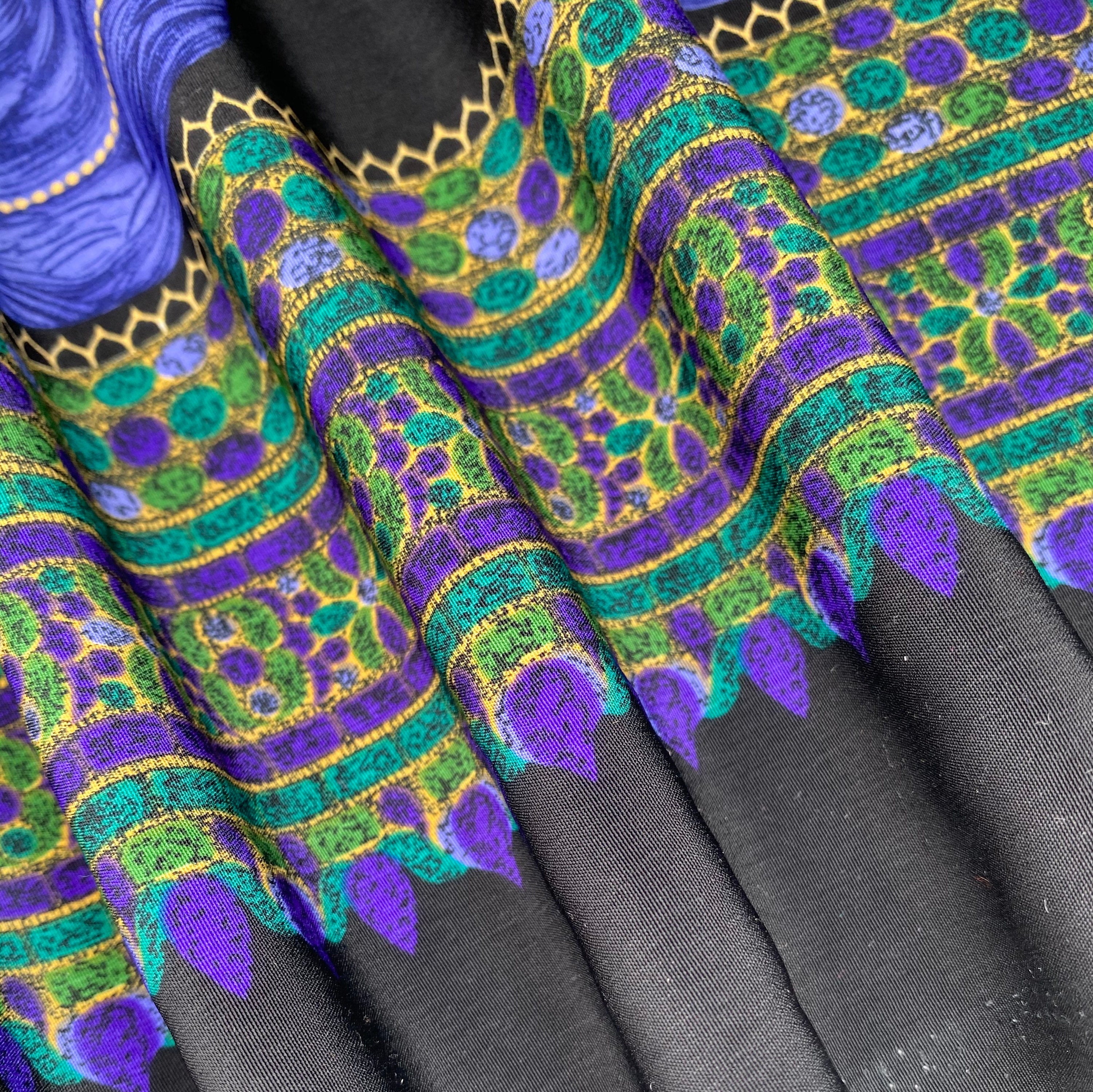 Printed Polyester - Buddha - Blue