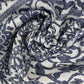 Striped Polyester Jacquard - Blue/White