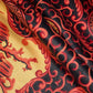 Lunglin Screen Printed Cotton - Yellow/Red
