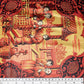 Lunglin Screen Printed Cotton - Yellow/Red
