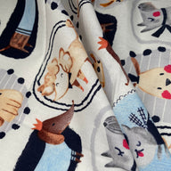 Printed Quilting Cotton Remnant - Dogs