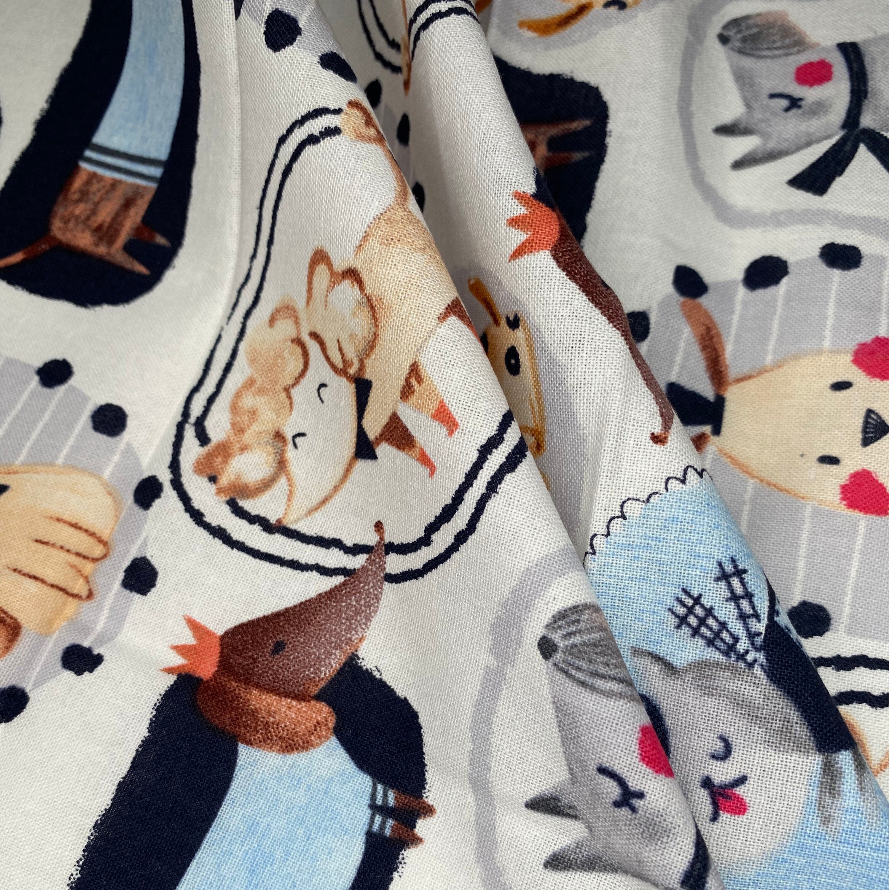 Printed Quilting Cotton Remnant - Dogs