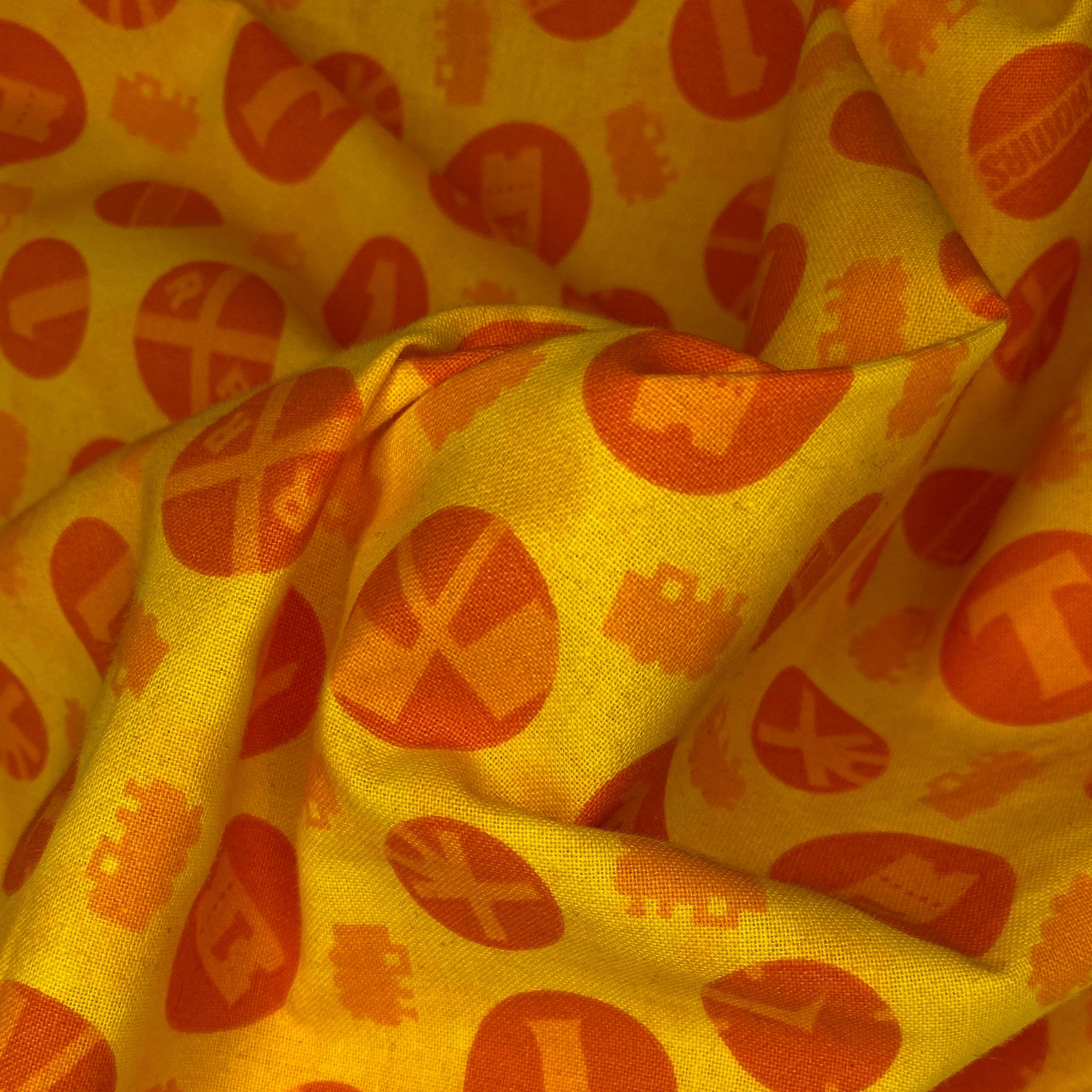 Quilting Cotton - Thomas The Train - Yellow/Orange