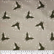 Printed Quilting Cotton - Eagle/Stars - Beige/Green