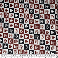 Quilting Cotton - College Football - Texas A&M Checkered