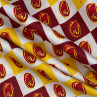 Quilting Cotton - College Football - Iowa State Checkered - 44”