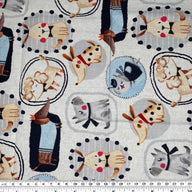 Printed Quilting Cotton Remnant - Dogs