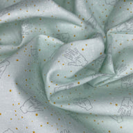 Quilting Cotton - Palm Reader Cotton - Mint Green