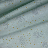Quilting Cotton - Palm Reader Cotton - Mint Green