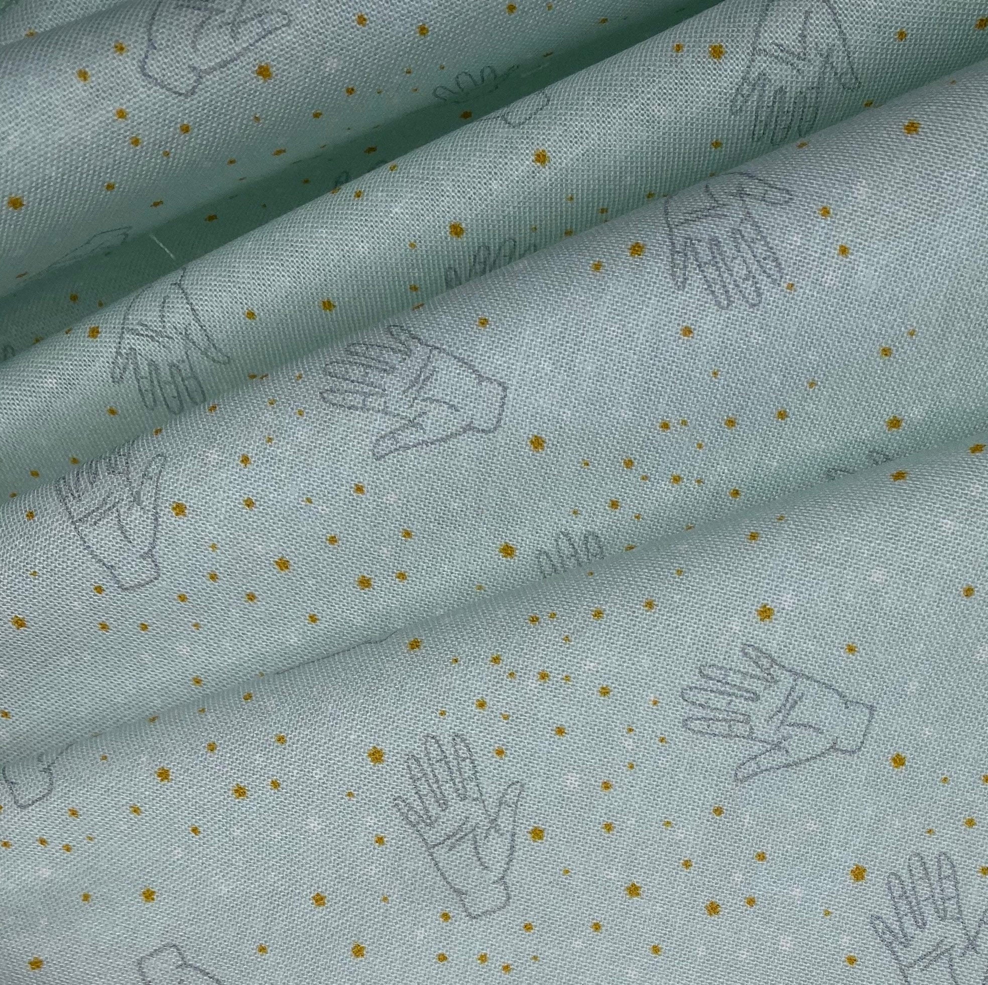 Quilting Cotton - Palm Reader Cotton - Mint Green