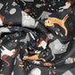 Quilting Cotton - Cats - Remnant - Black