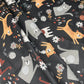 Quilting Cotton - Cats - Remnant - Black