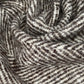 Wool Coating - Herringbone - Off White/Brown