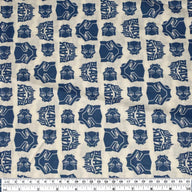 Quilting Cotton - Black Panther - White/Blue