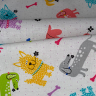 Quilting Cotton - Dogs Love Bones