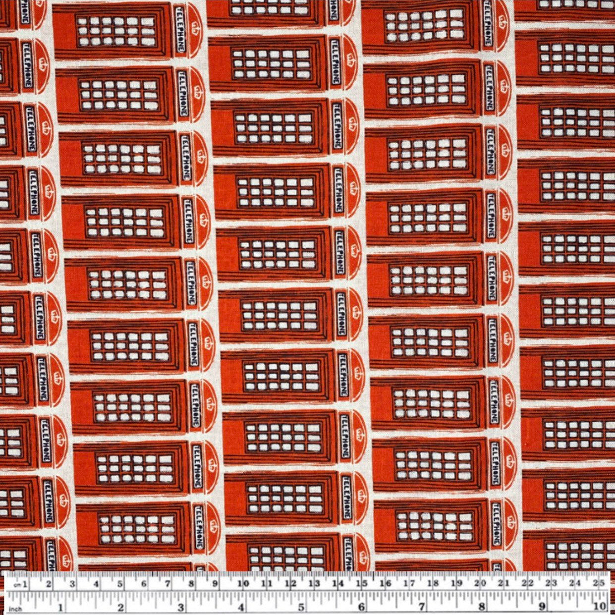 Quilting Cotton - Telephone Booth