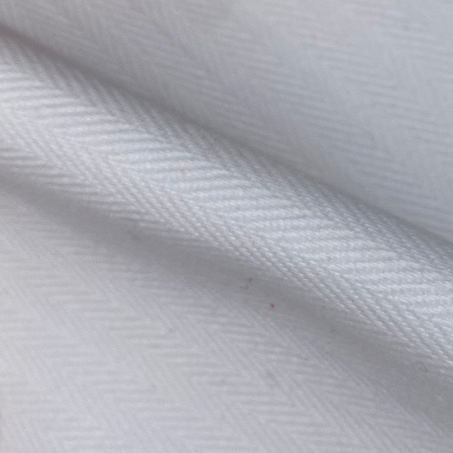 Cotton Coutille Canvas - White