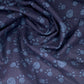 Quilting Cotton - Paw Print - Navy - Remnant